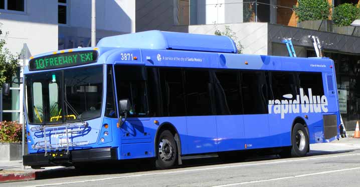Santa Monica rapid blue bus NABI 40-LFW 3871